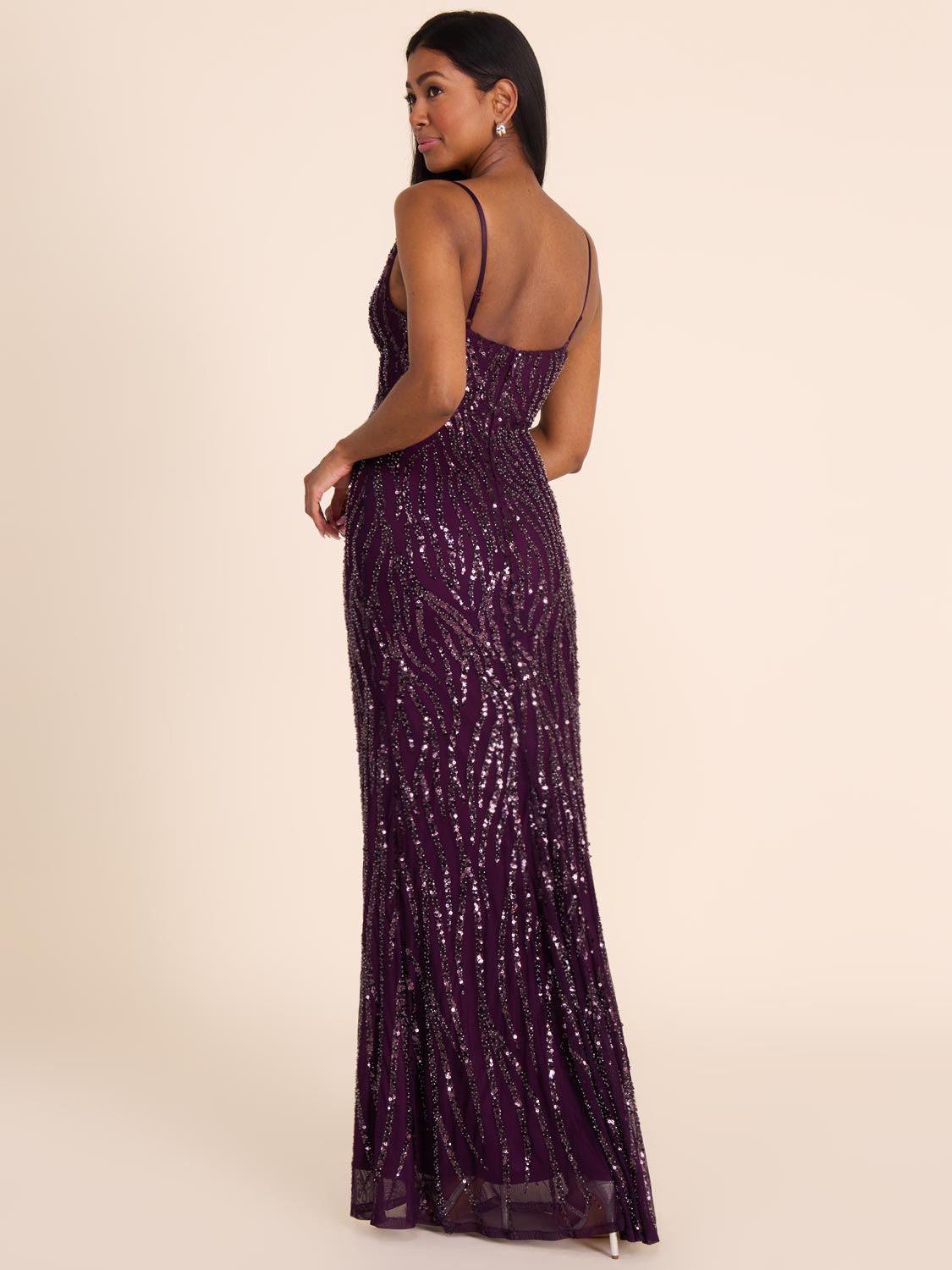 Sequin Animal Print Gown - Misc image 5