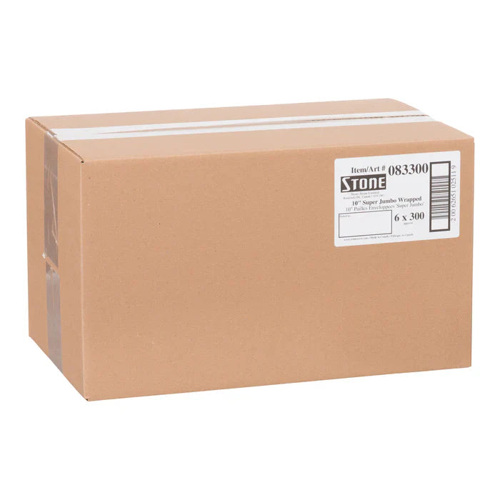 10" Super Jumbo Straws White Wrapped 083300 - 6 x 300/Case - Accessories image 3