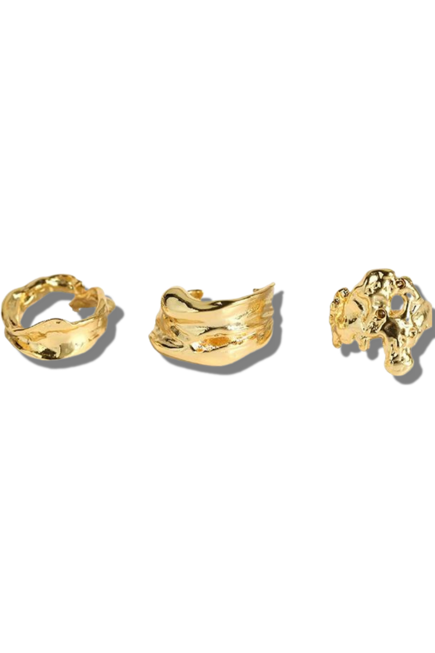 Ella Lava Ring Trio (Set of 3) - Jewelry image 6