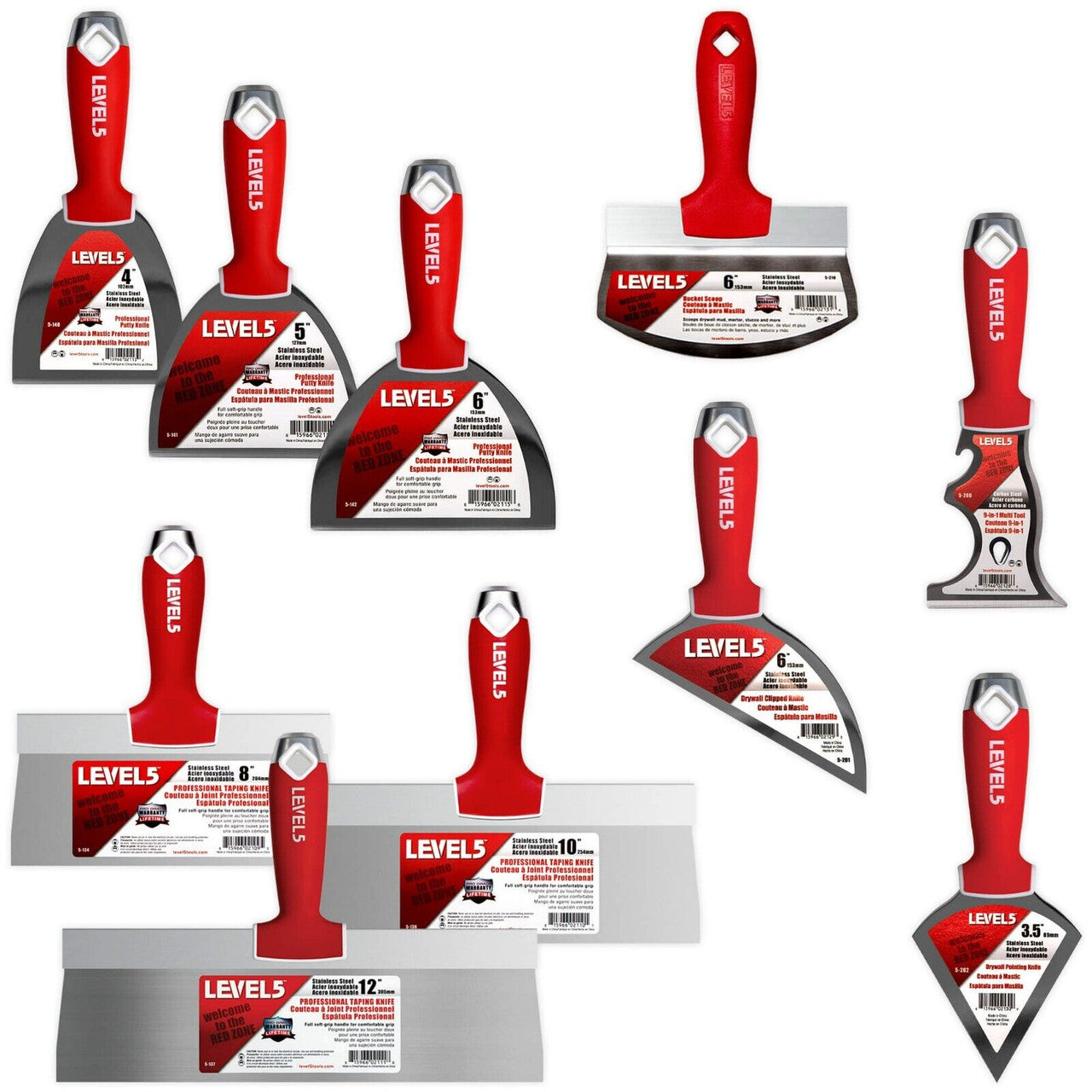 Level 5 L5T Pro Mega Taping Tool Set with Extension Handles and Bonus Hand Tool Set 4-625P - Misc image 24