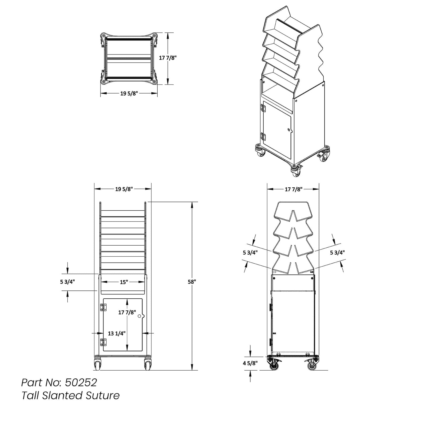 Tall Slanted Suture Cart - Misc image 8