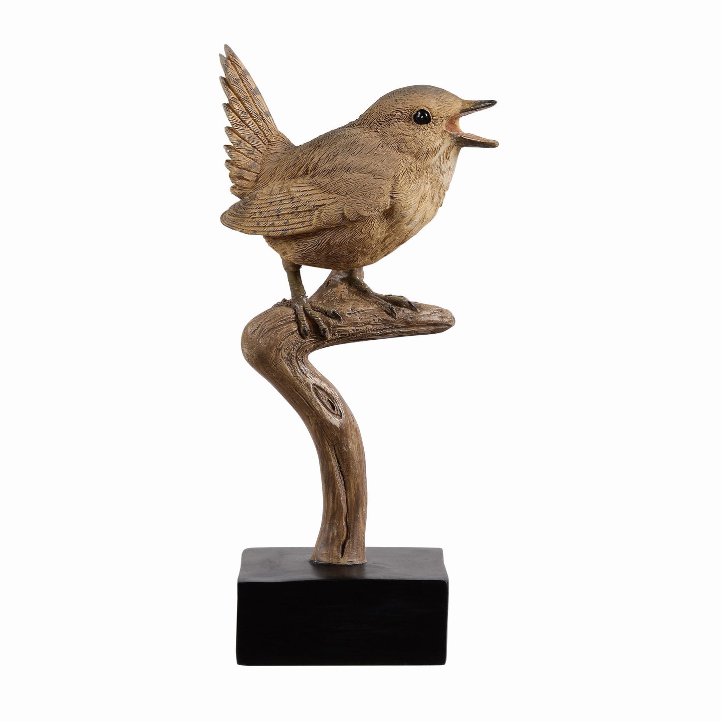 53008-D - Sing Bird On Branch Lifelike Resin Bird Home Tabletop Decor - Furniture image 4