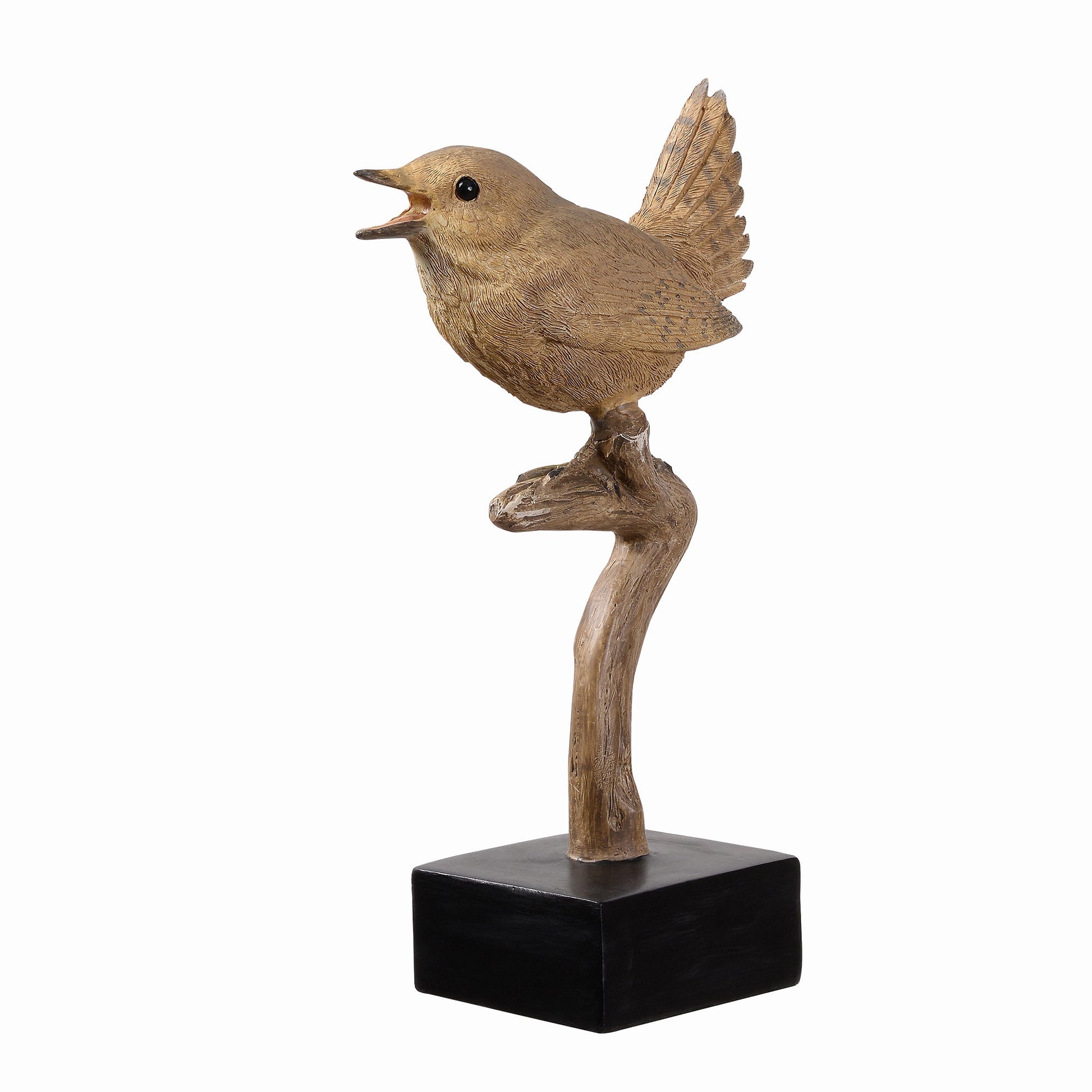 53008-D - Sing Bird On Branch Lifelike Resin Bird Home Tabletop Decor - Furniture image 7