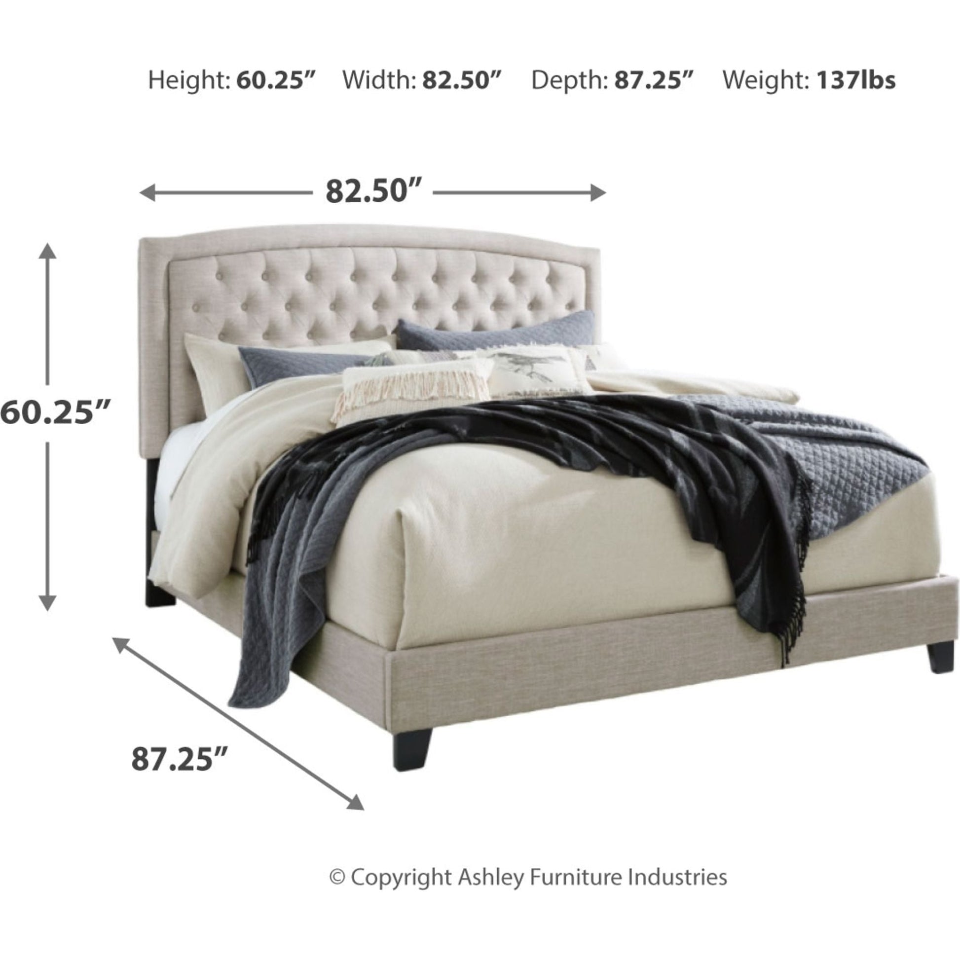 Jerary Upholstered Bed - Misc image 11