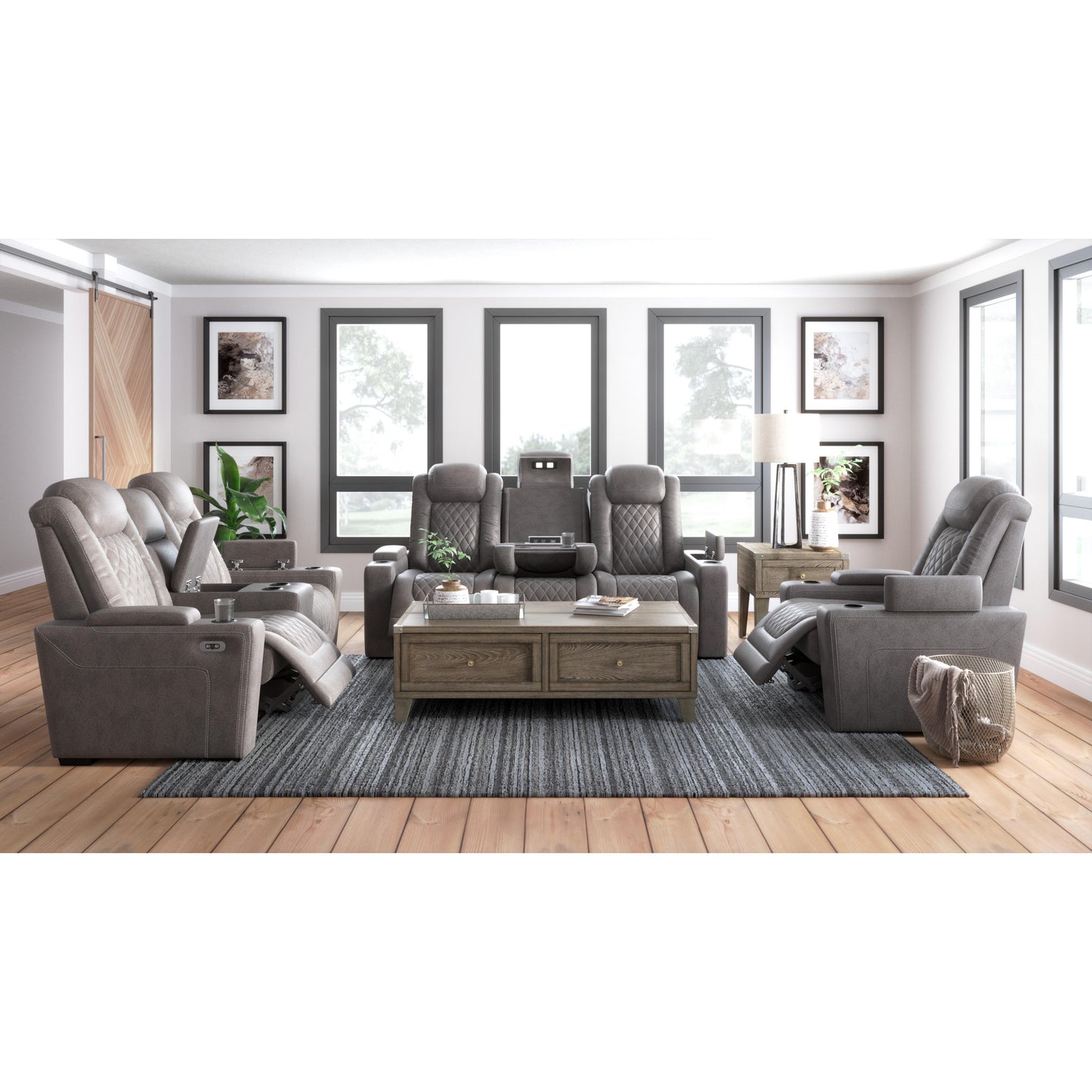 Signature Design by Ashley Canapé inclinable motorisé HyllMont en aspect cuir 9300315 - Misc image 12