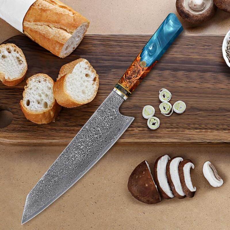 Kiritsuke Damascus Japanese Chef Knife - Misc image 15