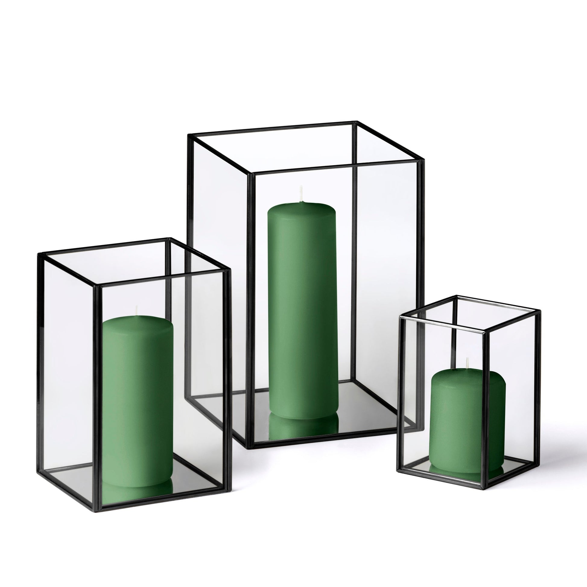 36 Slim Pillar Candles and Black Luxus Lanterns - Home Decor image 11
