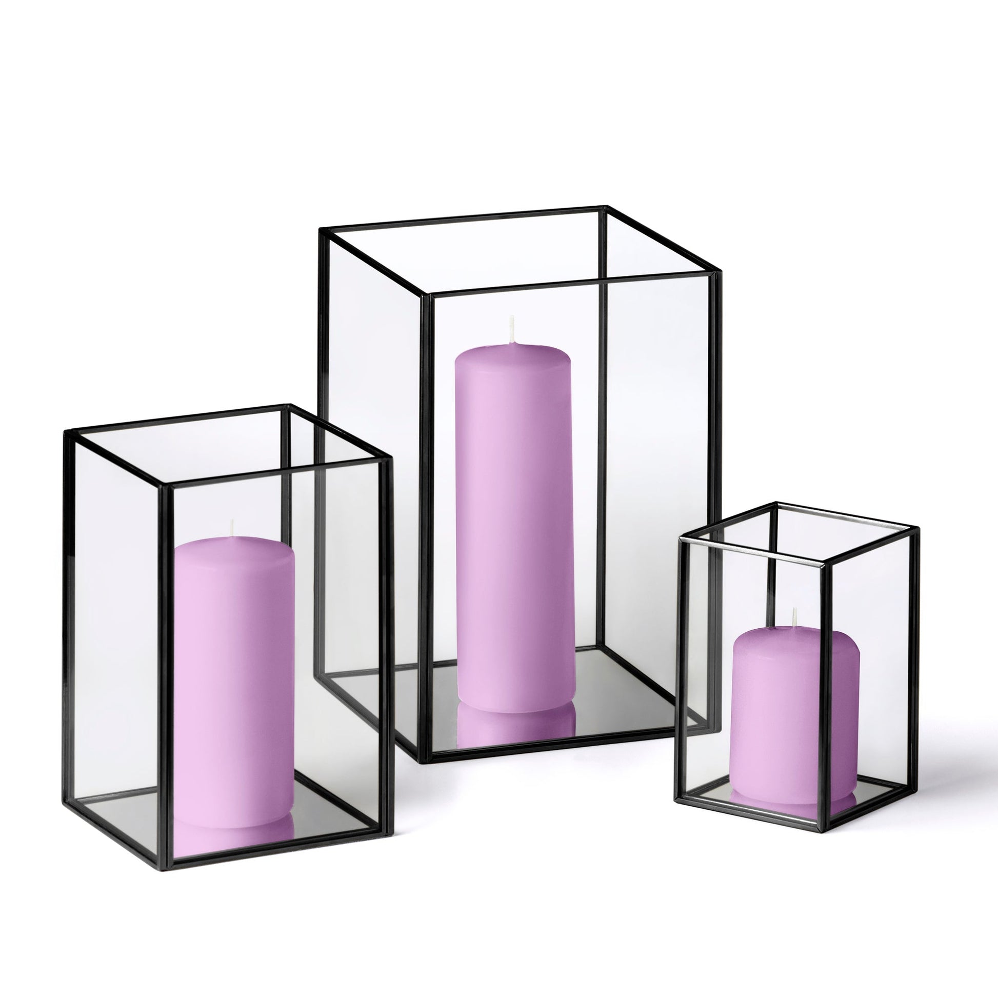 36 Slim Pillar Candles and Black Luxus Lanterns - Home Decor image 19