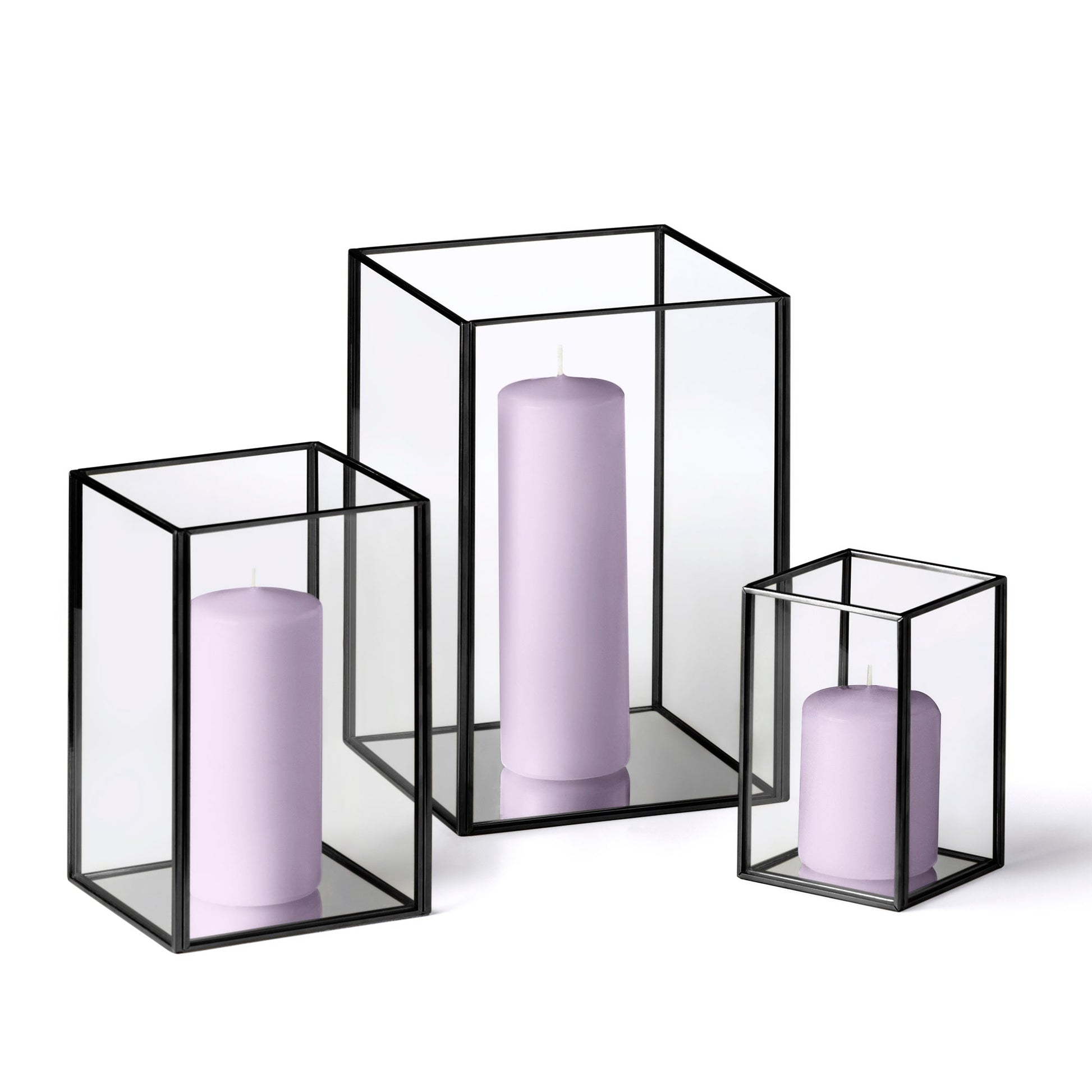36 Slim Pillar Candles and Black Luxus Lanterns - Home Decor image 20