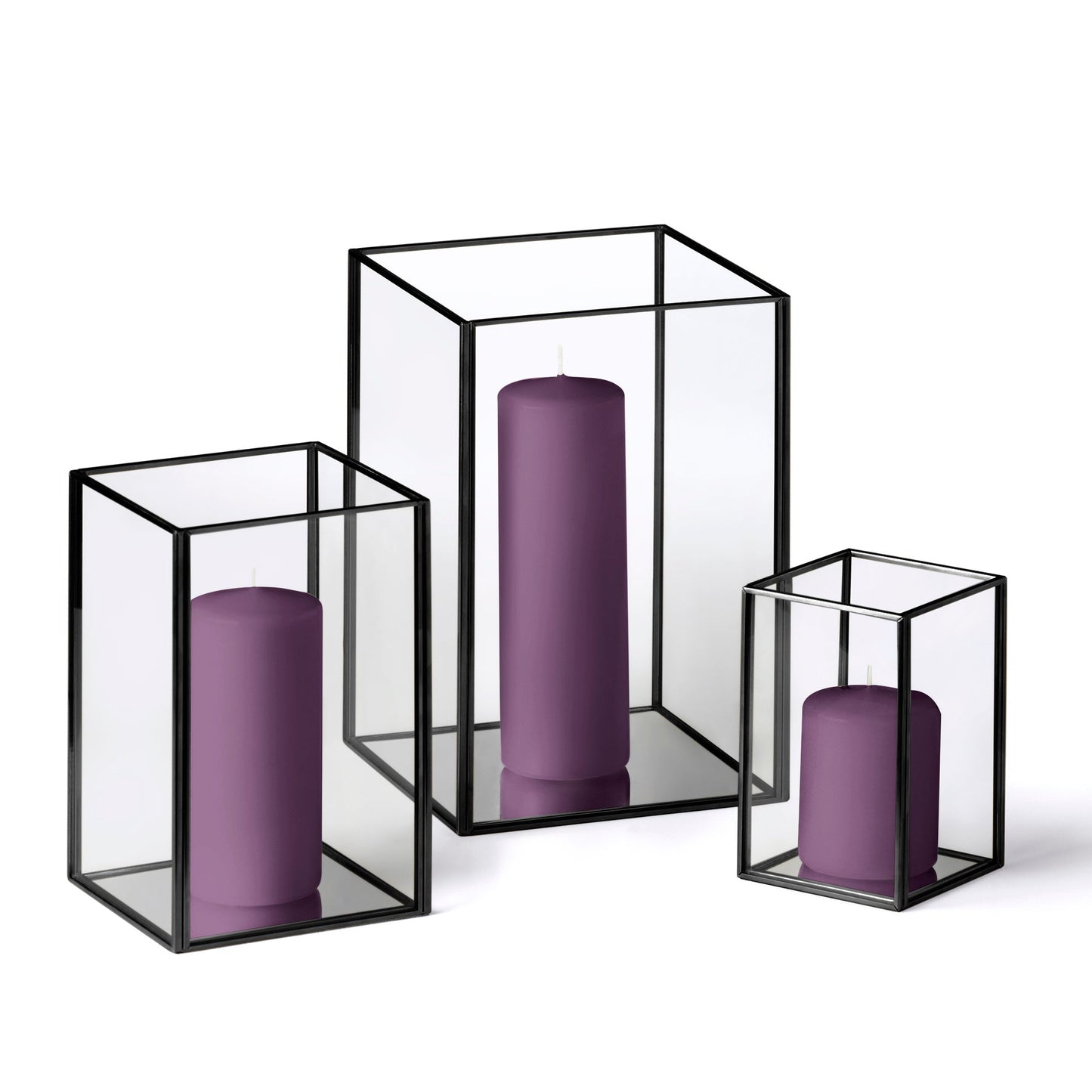 36 Slim Pillar Candles and Black Luxus Lanterns - Home Decor image 21