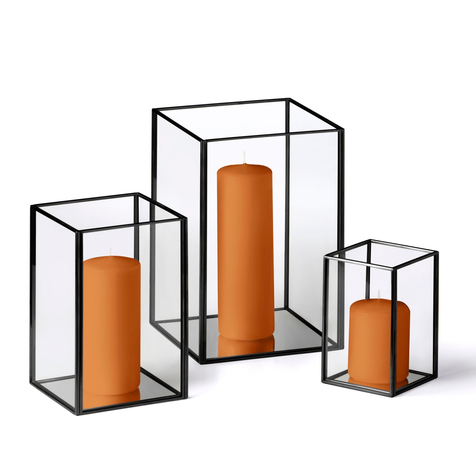 36 Slim Pillar Candles and Black Luxus Lanterns - Home Decor image 23