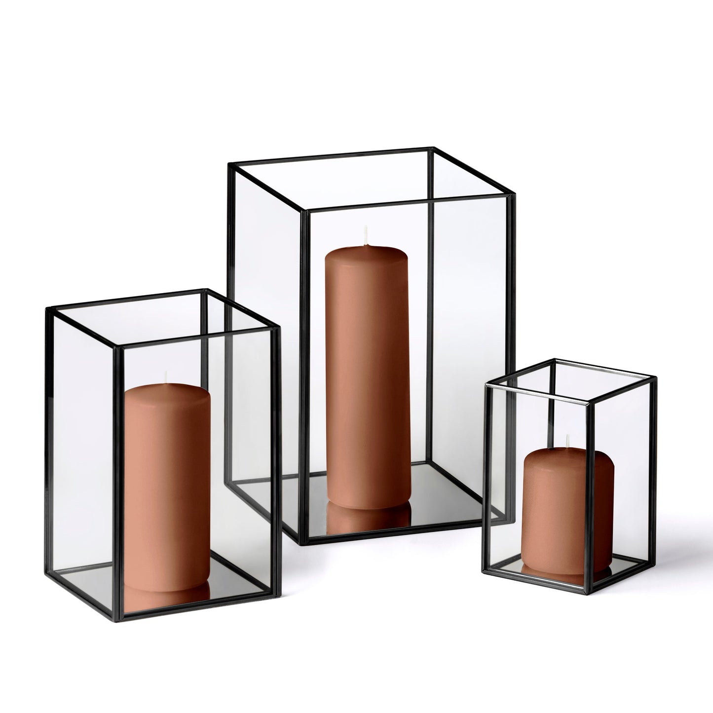 36 Slim Pillar Candles and Black Luxus Lanterns - Home Decor image 43