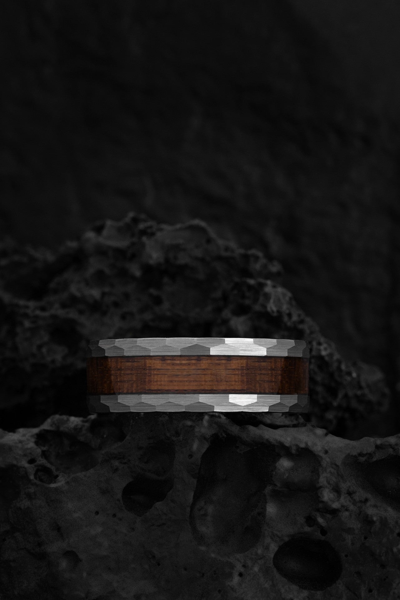 The Poseidon: Ironwood and Tungsten Ring of Endurance - Jewelry image 2