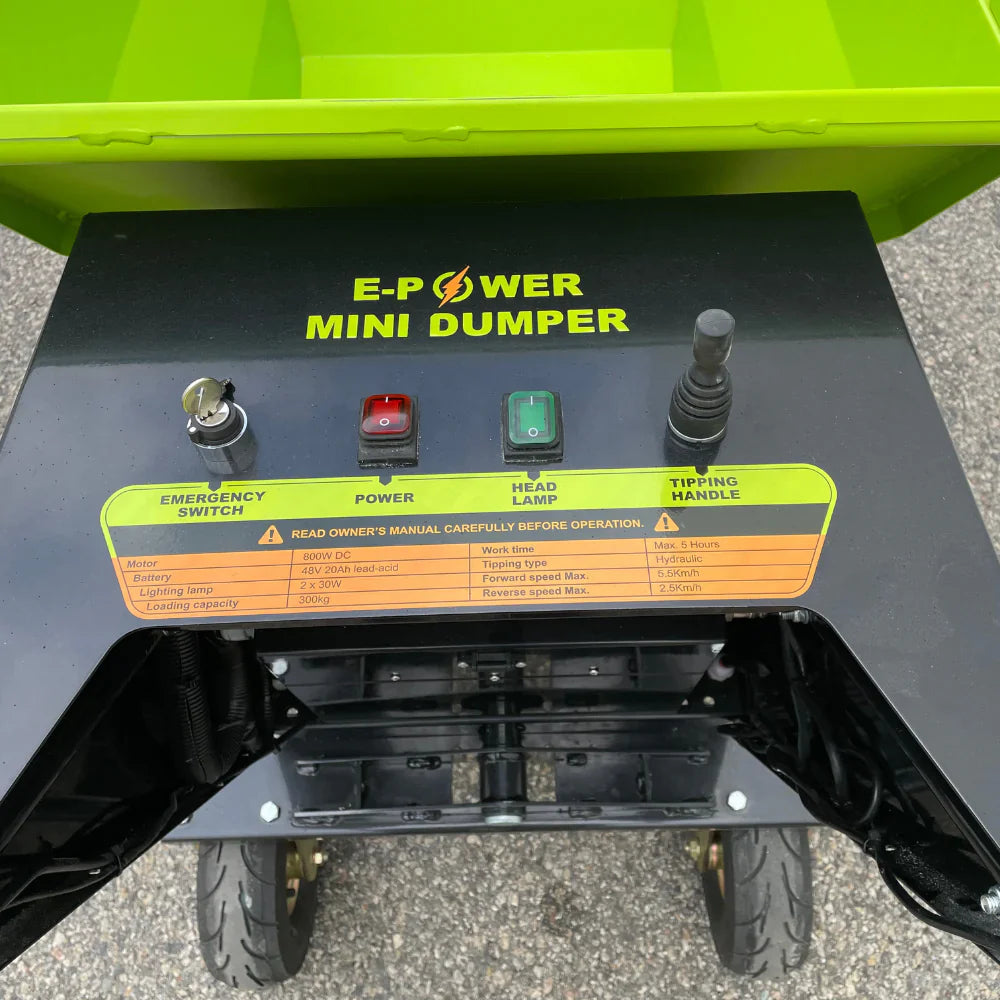 Forestwest 300KG Battery Powered Wheelbarrow, Mini Dumper Automatic Tip BM11100 - Accessories image 9
