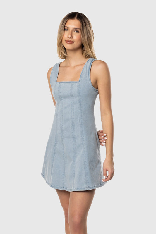 Denim Tank Dress - Shoes image 1
