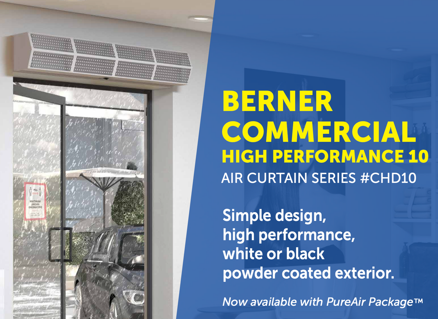 CHD10-1048AB-S01  - 48" White, Ambient Air, 208V, Single Phase, Berner Commercial High Performance 10 Series - Kitchen & Dining image 3