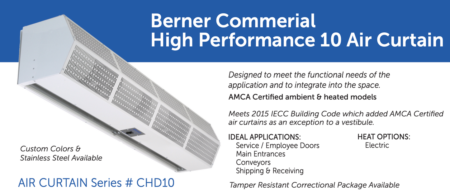 CHD10-1048AB-S01  - 48" White, Ambient Air, 208V, Single Phase, Berner Commercial High Performance 10 Series - Kitchen & Dining image 4