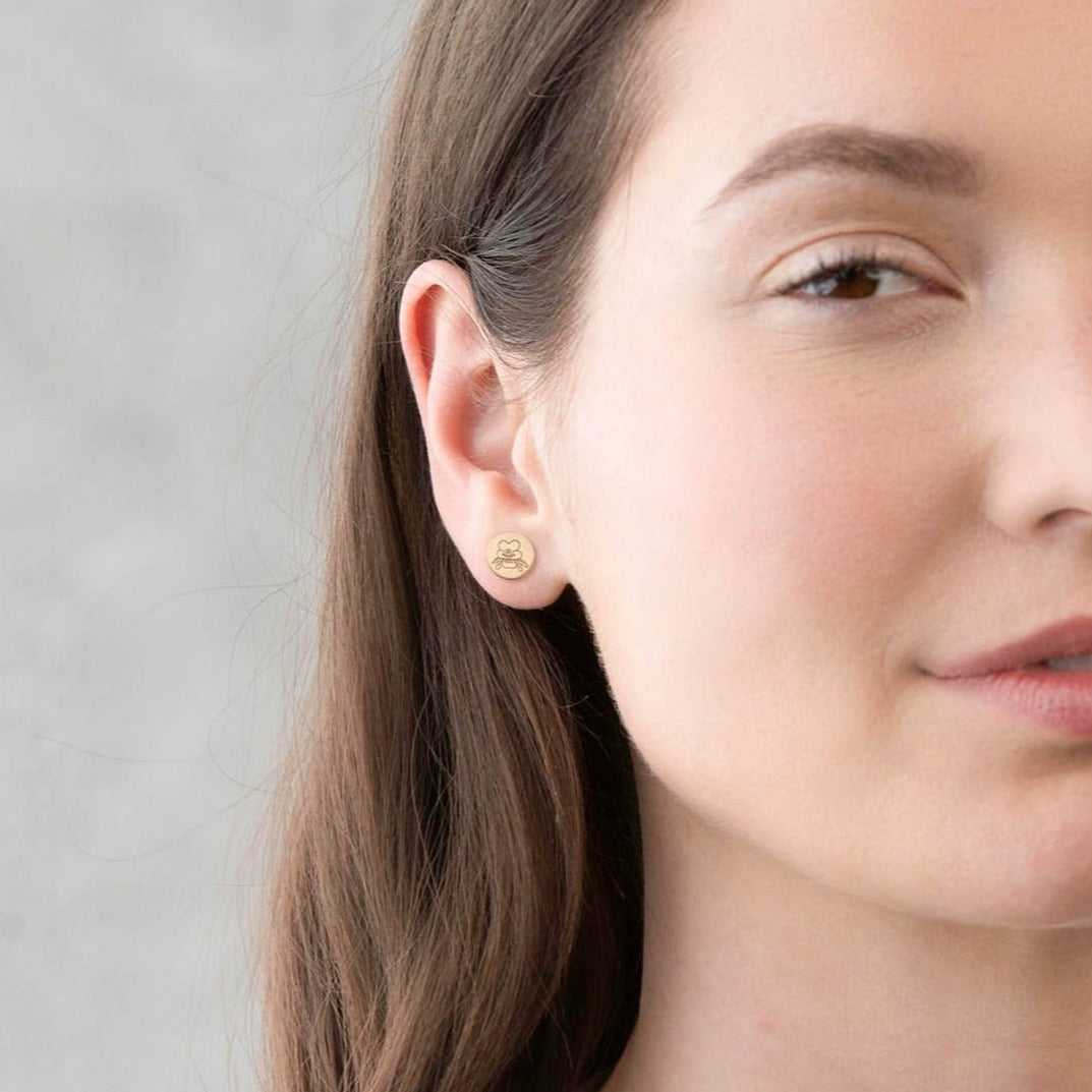 Birth Flower Disc Earring - Jewelry image 6