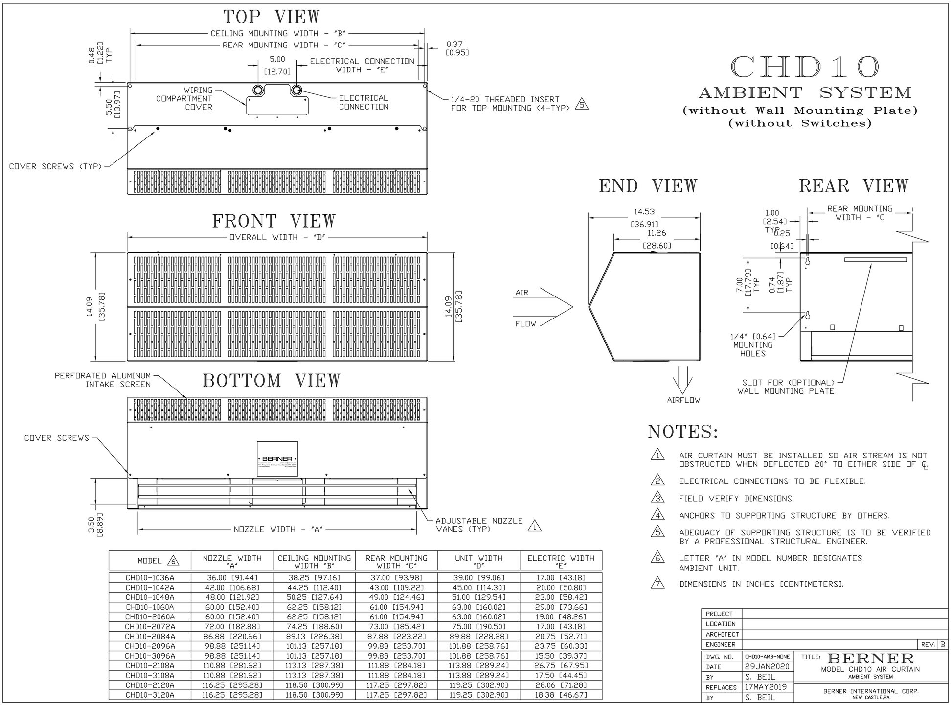 CHD10-1048AB-S01  - 48" White, Ambient Air, 208V, Single Phase, Berner Commercial High Performance 10 Series - Kitchen & Dining image 6
