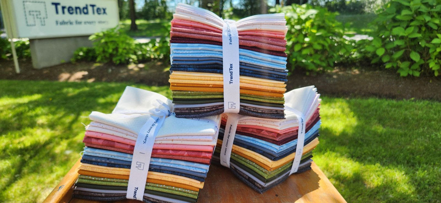 MIXED BASIC CANADIAN FAT 1/4'S - 20 PCS. - Terracotta - Bedding image 1