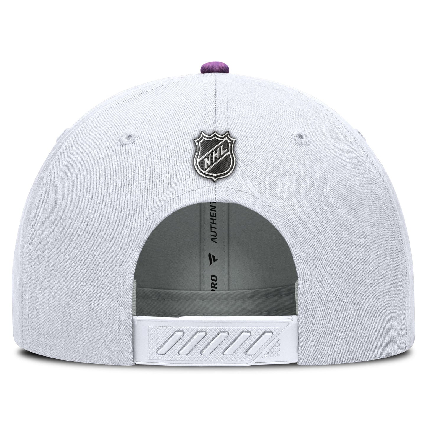 Edmonton Oilers 2024-25 Fanatics White Authentic Pro Hockey Fights Cancer Snapback Hat - Misc image 4