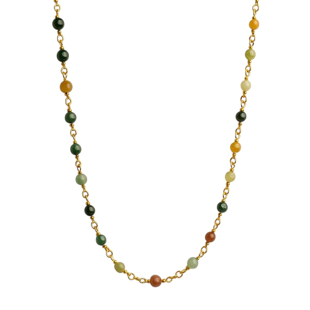 Agate Station Necklace - Jewelry image 2