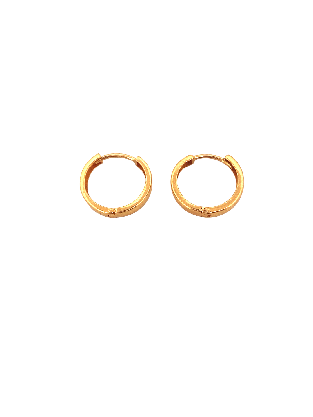 22K Gold Designer Hoop Earrings - Jewelry image 2