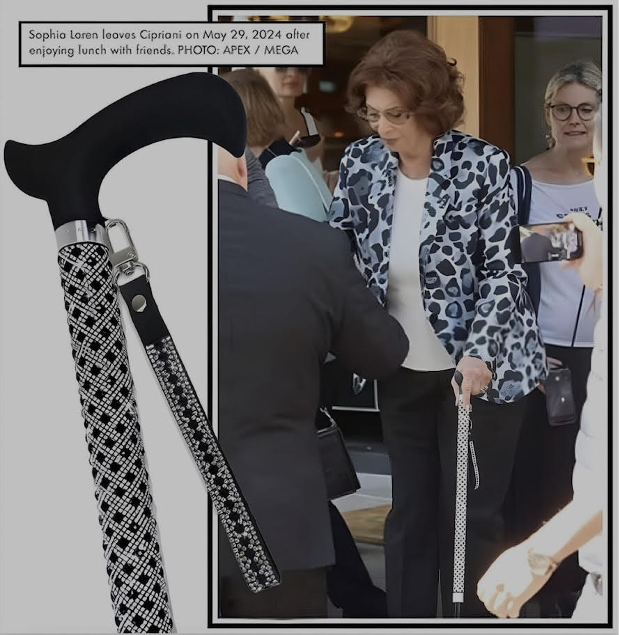 Jacqueline Kent Fancy Walking Cane - Rhinestone Encrusted - Accessories image 2