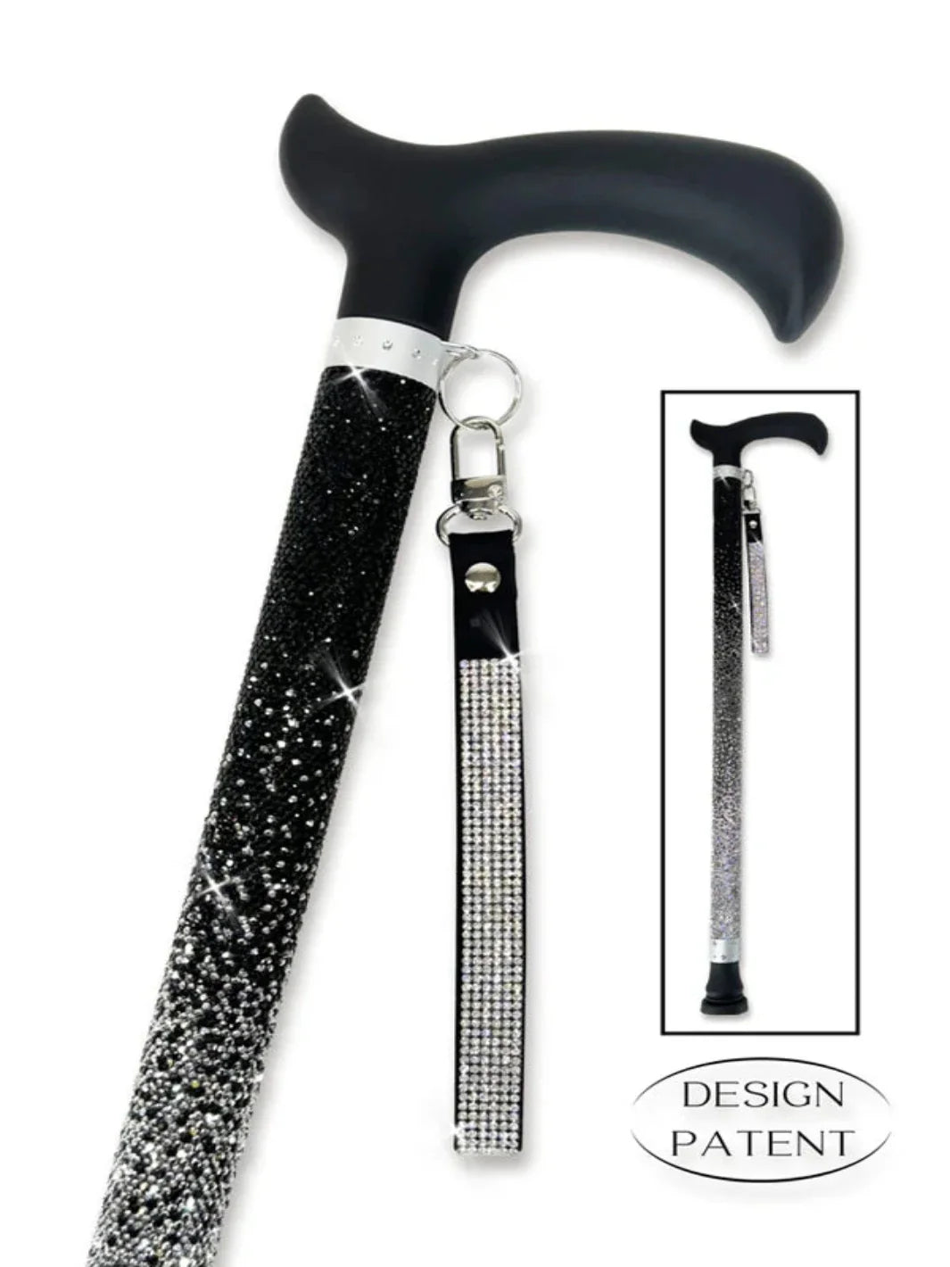 Jacqueline Kent Fancy Walking Cane - Rhinestone Encrusted - Accessories image 9