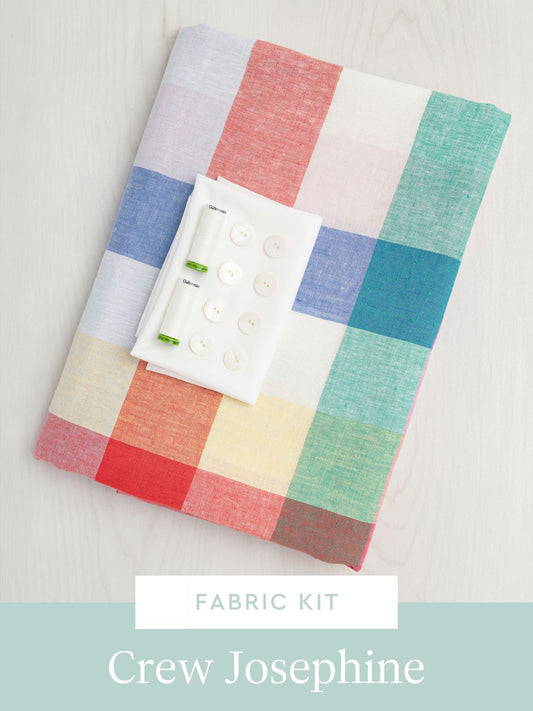 Josephine Set Kit | Rainbow Check European Linen - Misc image 1