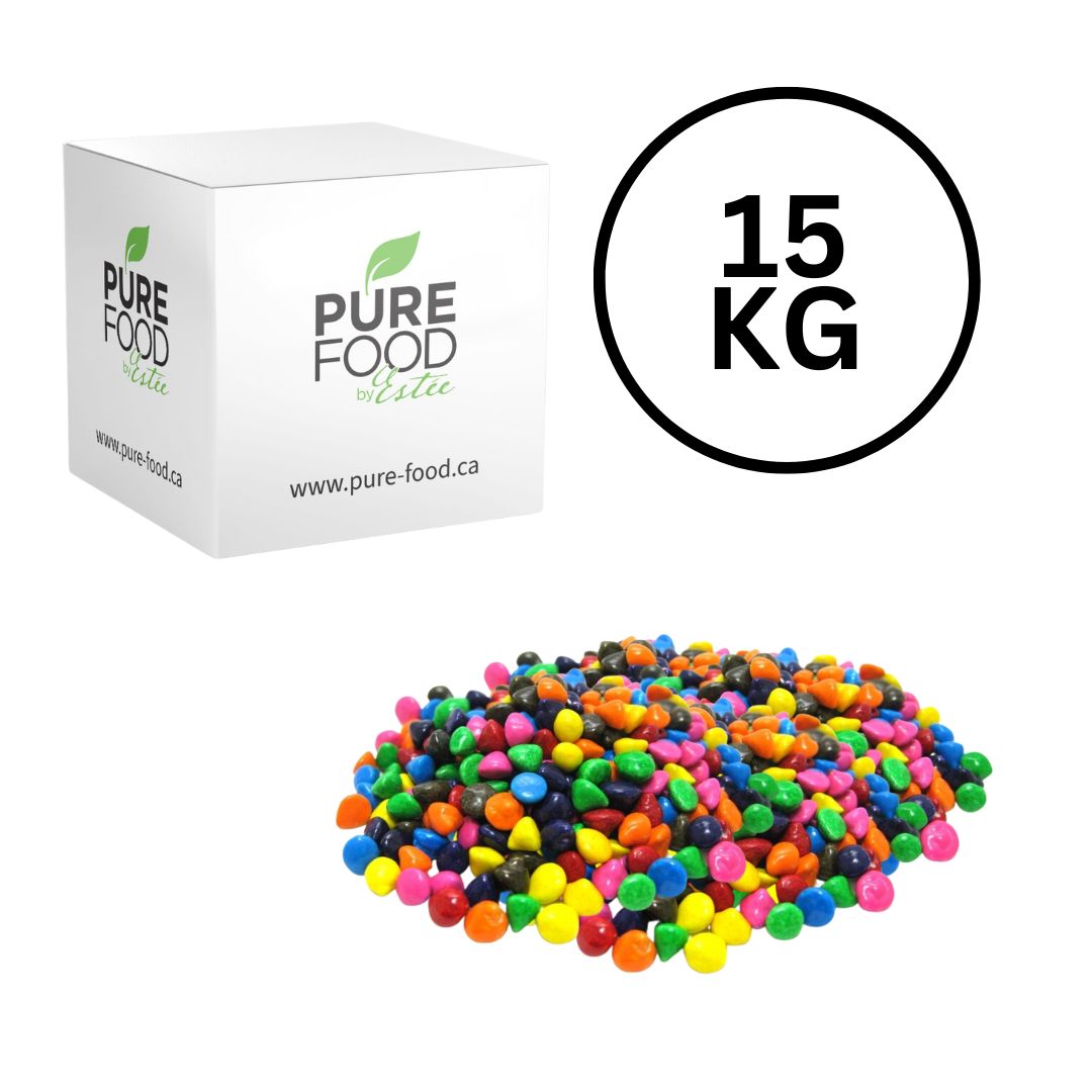 Food Service - 15 KG Bulk Case - Rainbow Candy Coated Mini Chocolate Chips - Kitchen & Dining image 1