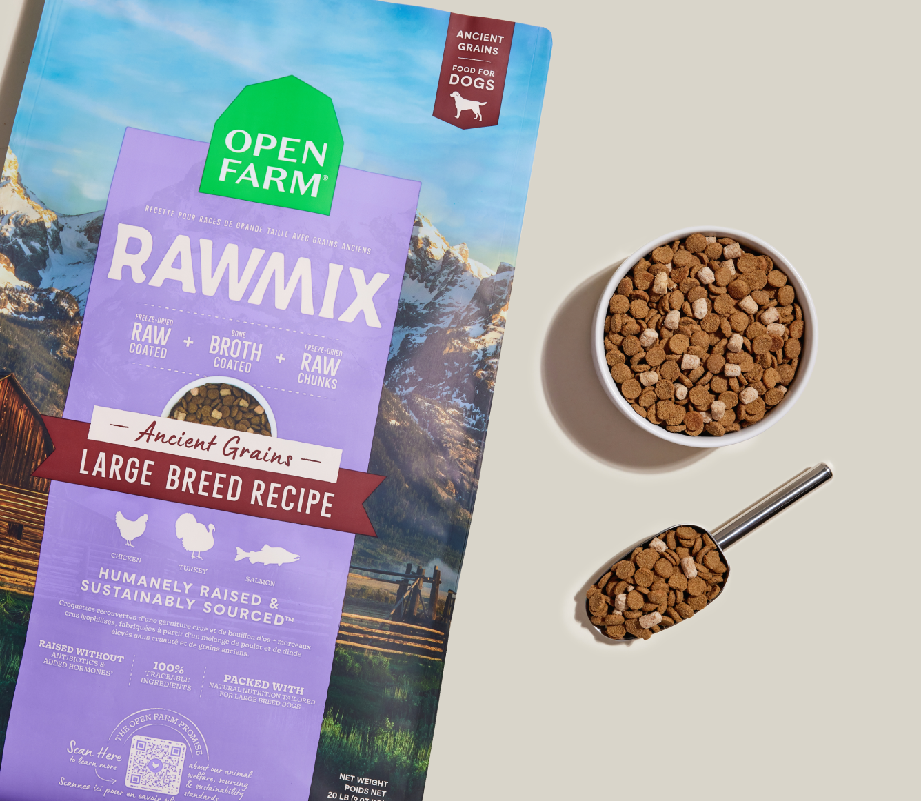 RawMix Large Breed Ancient Grains Dog Kibble - Misc image 3