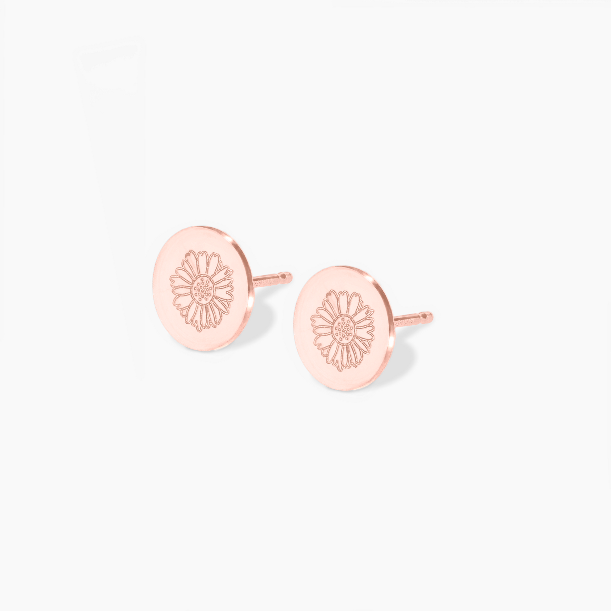Birth Flower Disc Earring - Jewelry image 9