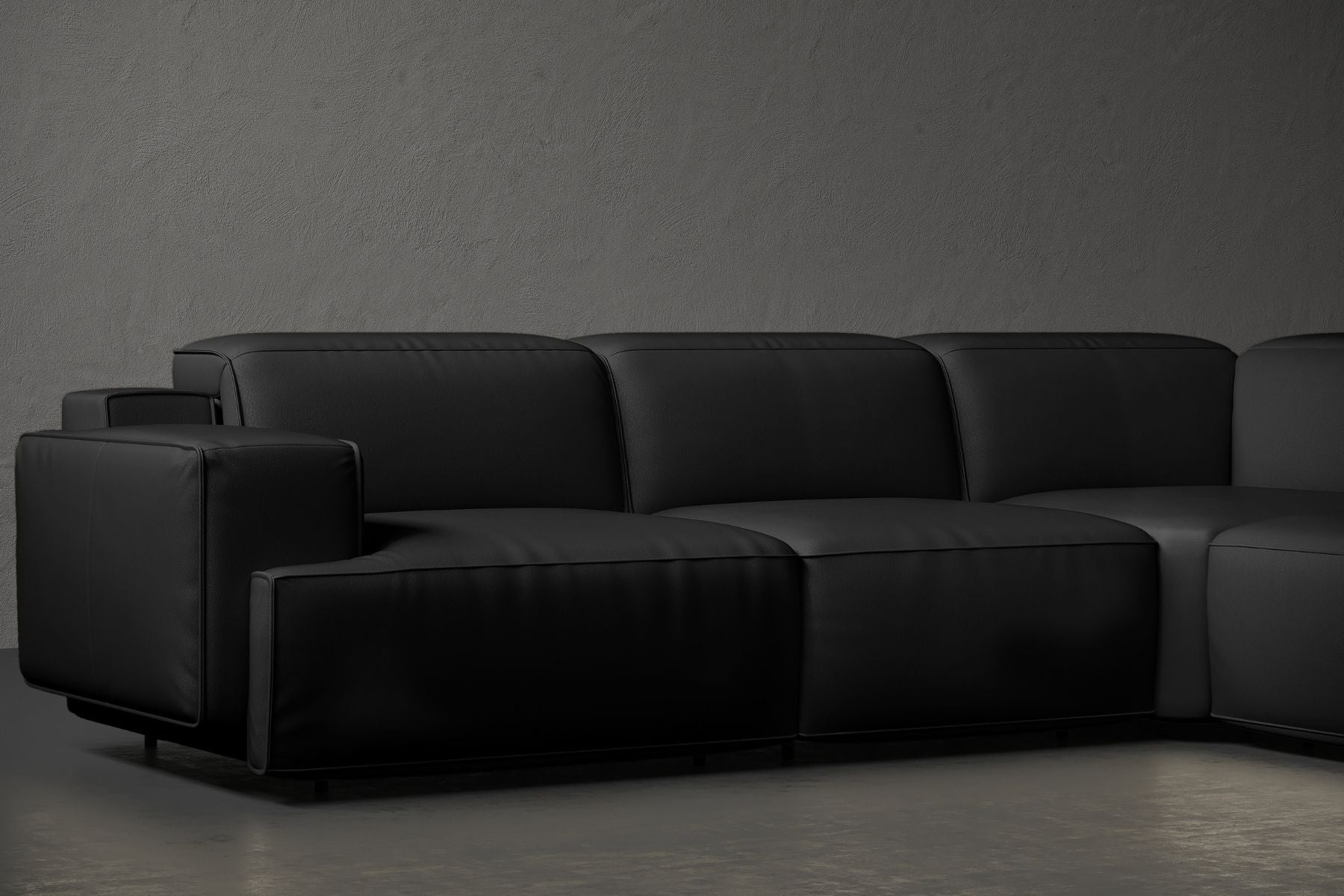 Bain 109" Leather L-Shape Corner Reclining Sofa - Misc image 10
