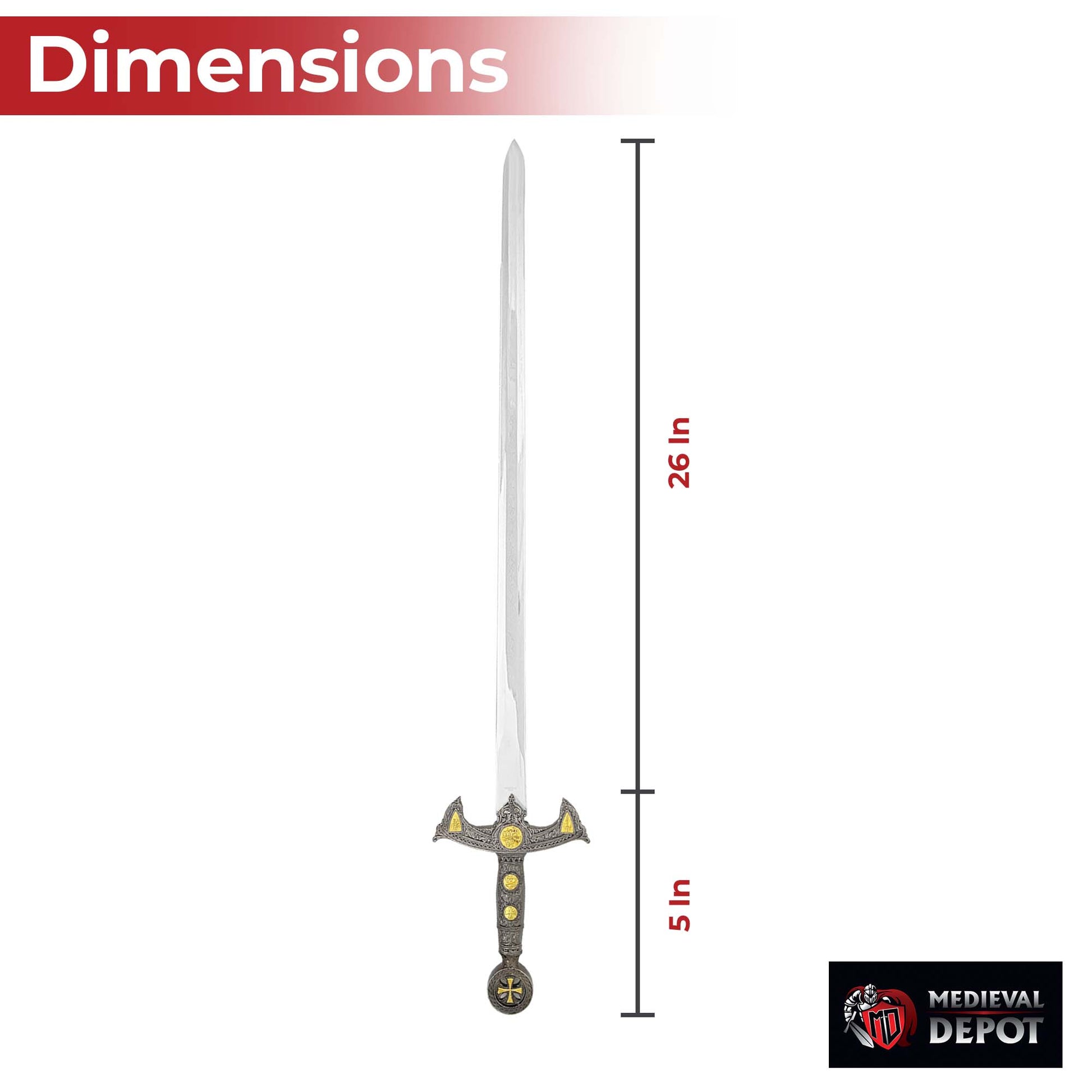 Sanctified Steel The Templar’s Sword - Home Decor image 2