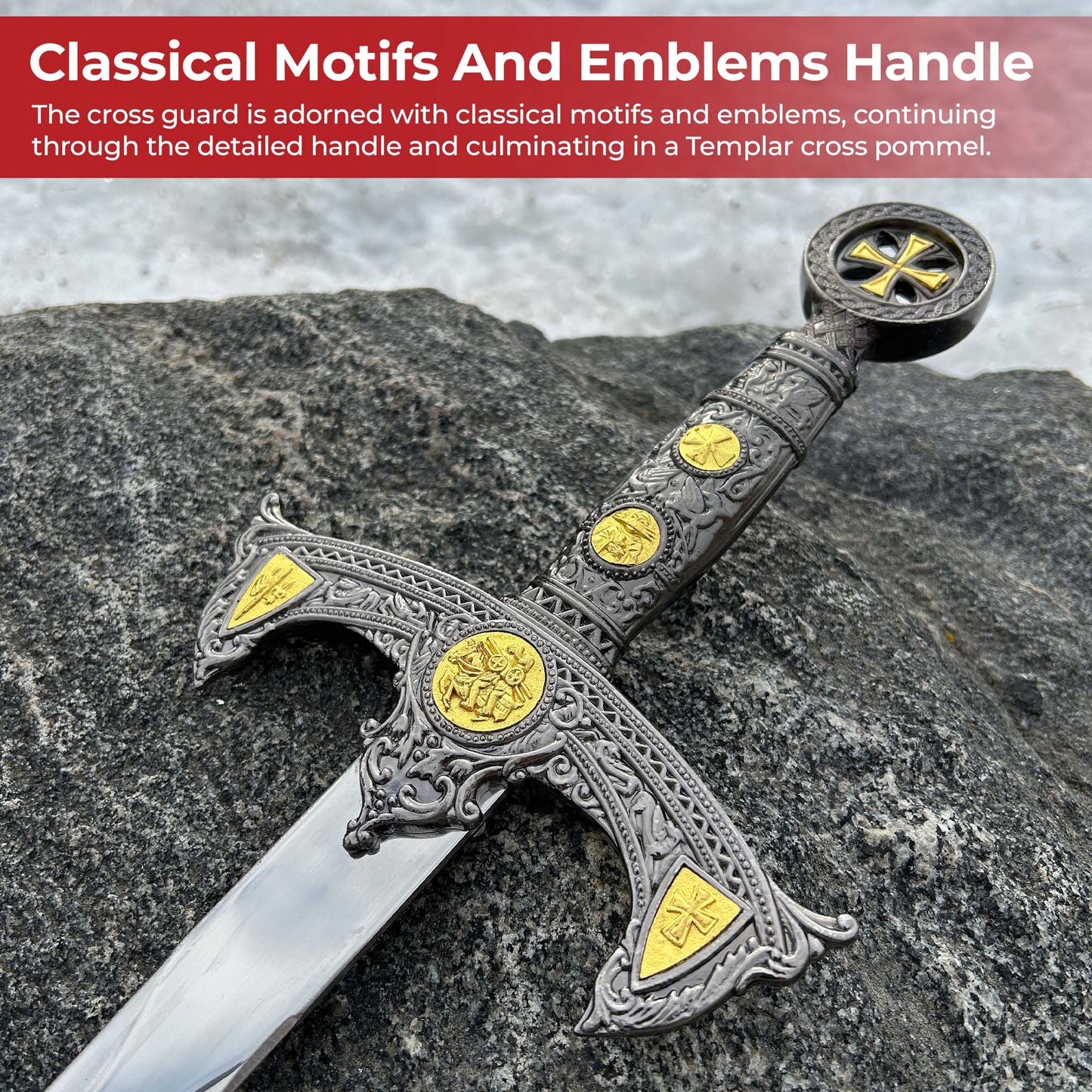 Sanctified Steel The Templar’s Sword - Home Decor image 5