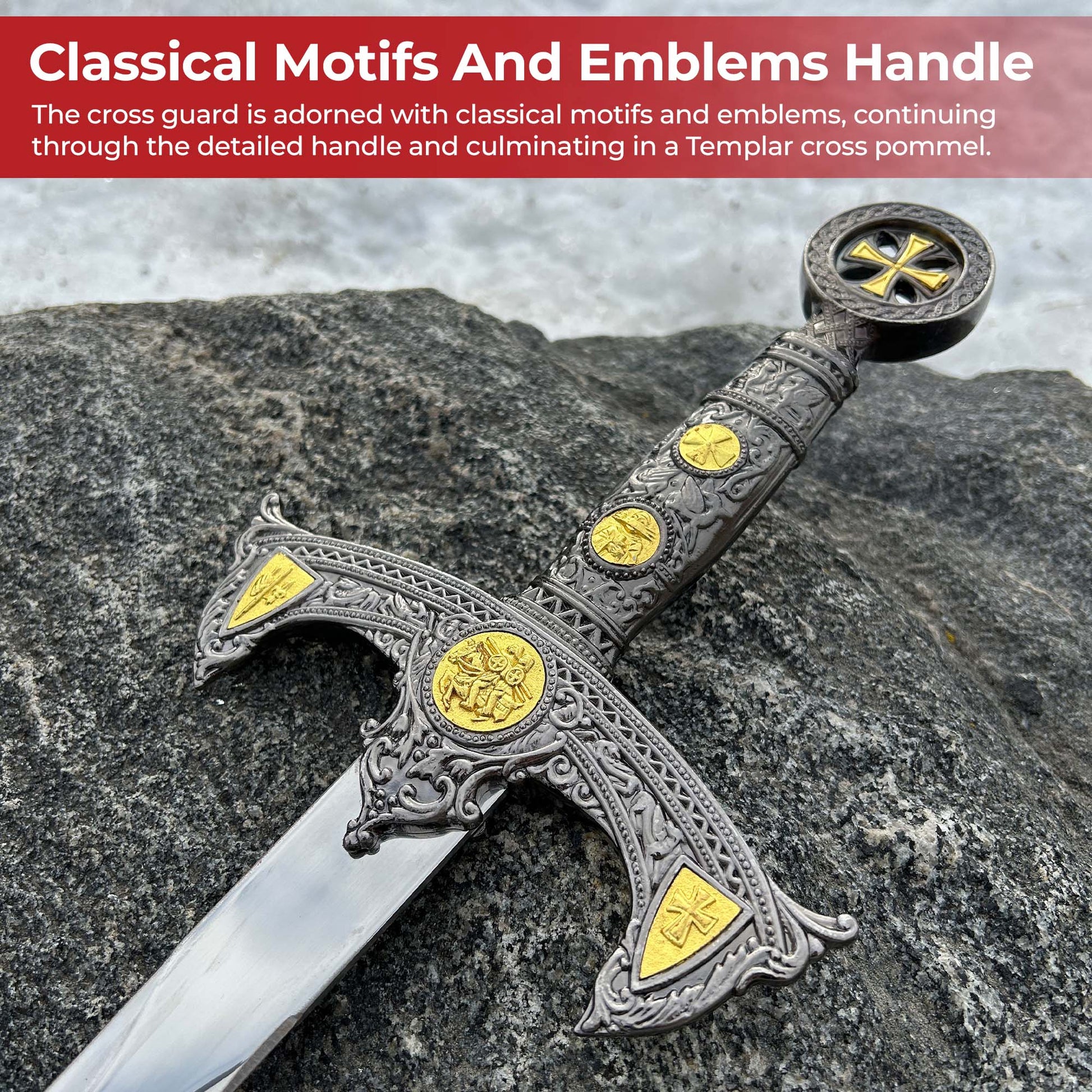 Sanctified Steel The Templar’s Sword - Home Decor image 5