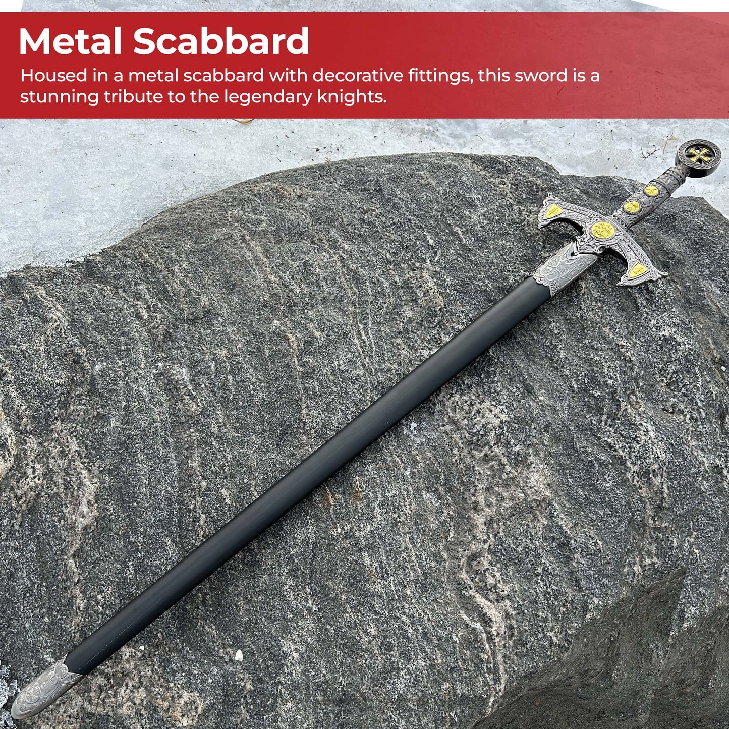 Sanctified Steel The Templar’s Sword - Home Decor image 6