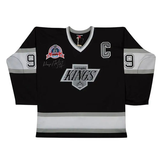 Wayne Gretzky Signed Los Angeles Kings Mitchell & Ness Authentic 1992-93 Black Jersey - Toys & Games image 1