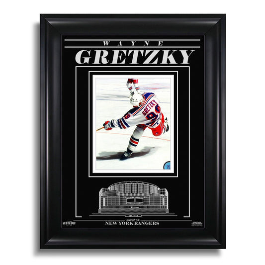 Wayne Gretzky New York Rangers Engraved Framed Photo - Action - Toys & Games image 1