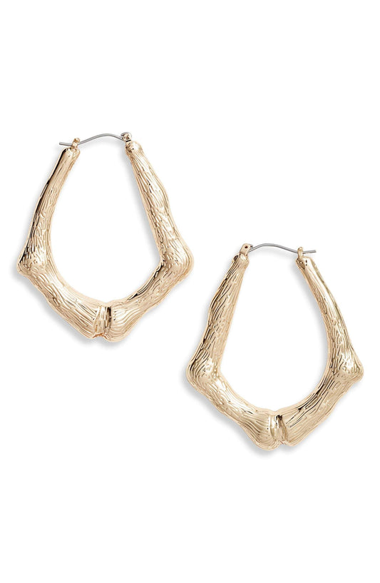 Organic Hoop Earrings - Jewelry image 1