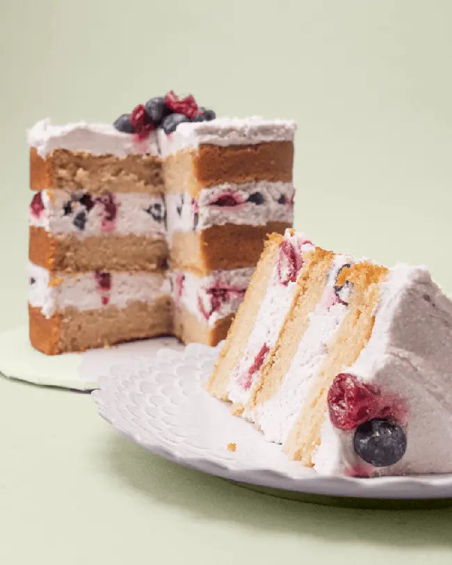 sugar free cake, with stove top berry compote and coconut whip - Kitchen & Dining image 5