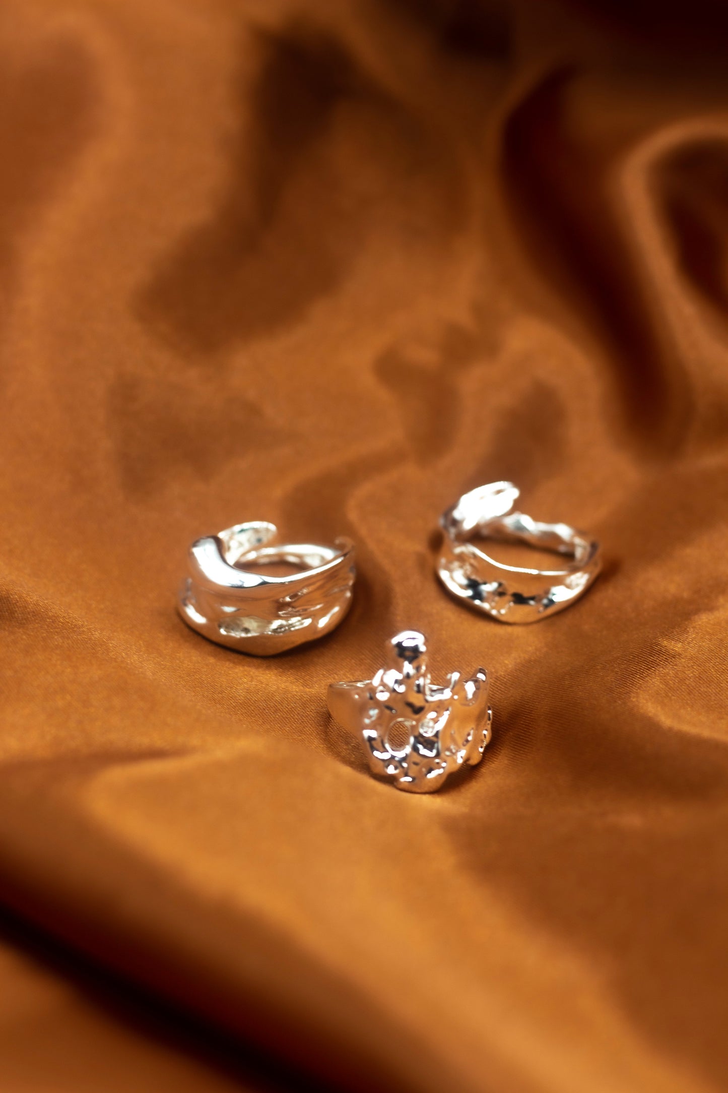 Ella Lava Ring Trio (Set of 3) - Jewelry image 2