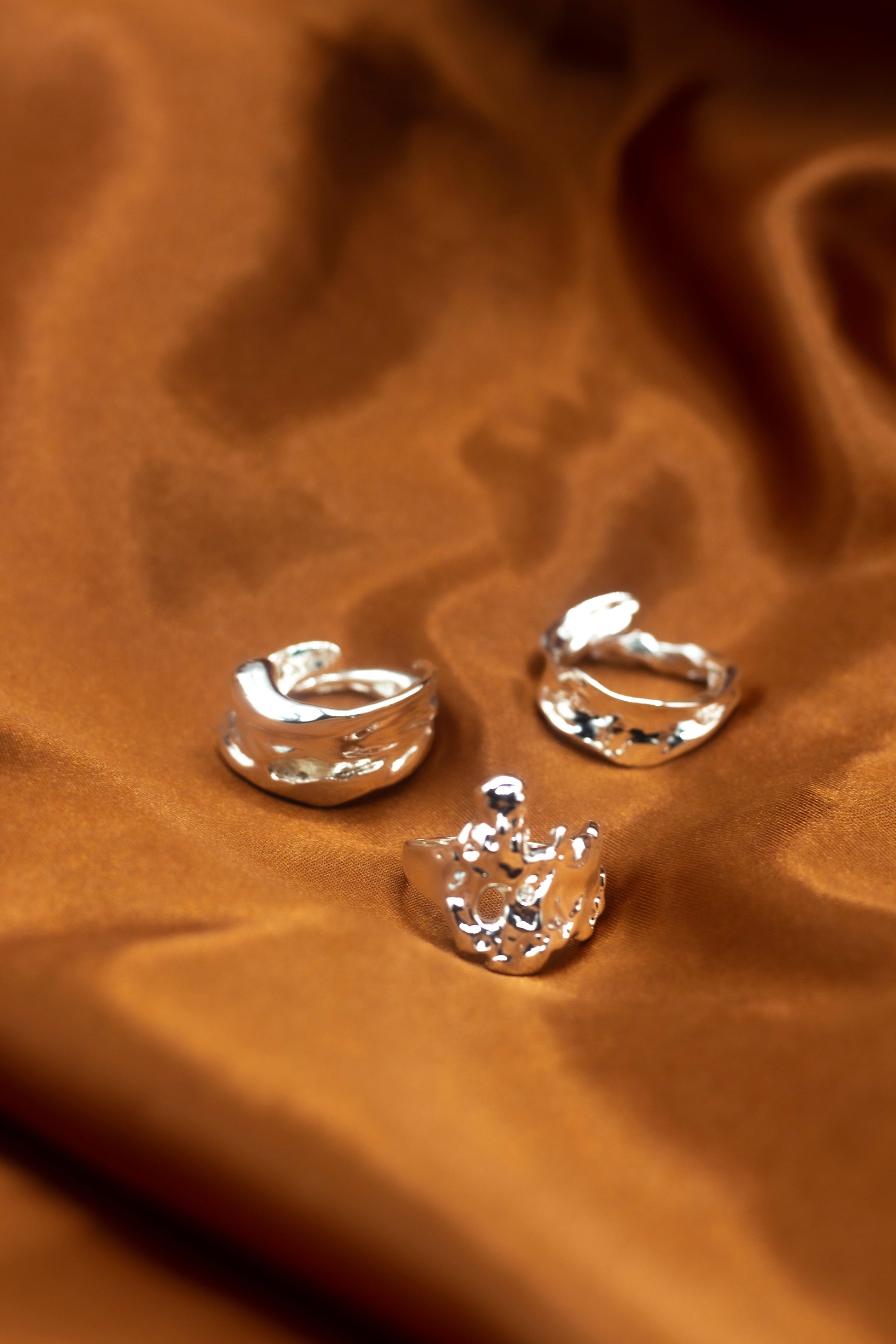 Ella Lava Ring Trio (Set of 3) - Jewelry image 2