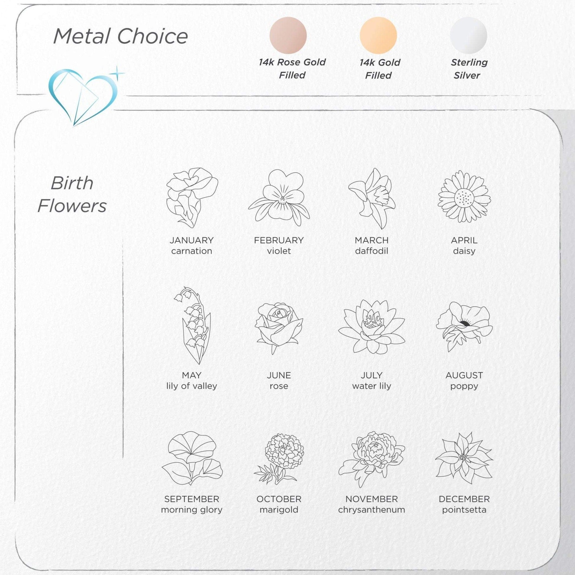 Birth Flower Earring - Jewelry image 10