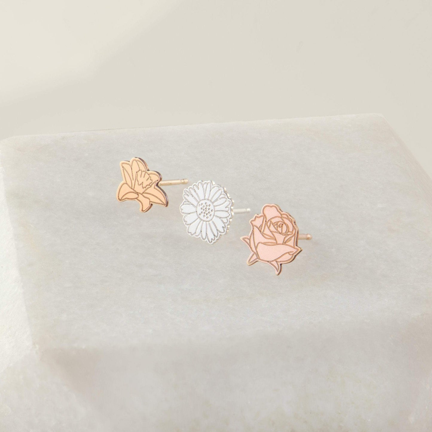 Birth Flower Earring - Jewelry image 3
