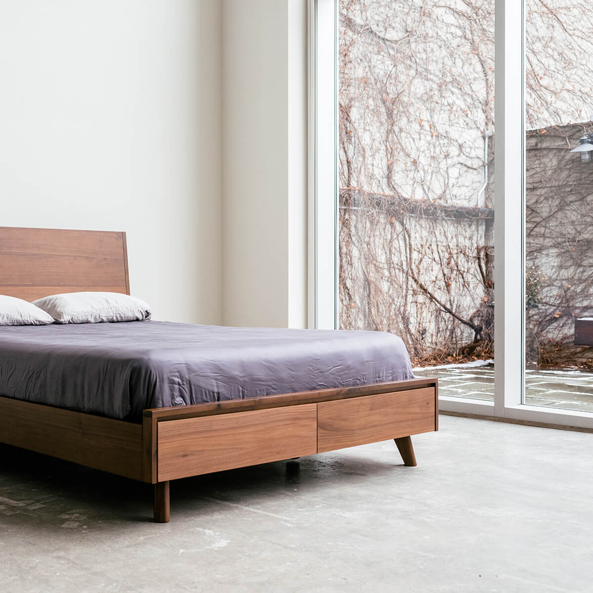 Joey - Walnut Storage Bed - Furniture image 15