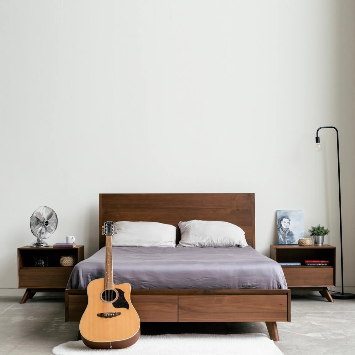Joey - Walnut Storage Bed - Furniture image 12