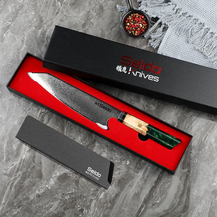 Kiritsuke Damascus Japanese Chef Knife - Misc image 9