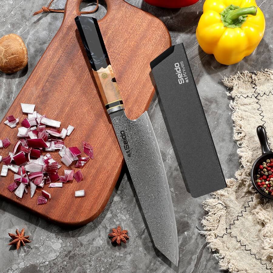 Kiritsuke Damascus Japanese Chef Knife - Misc image 4
